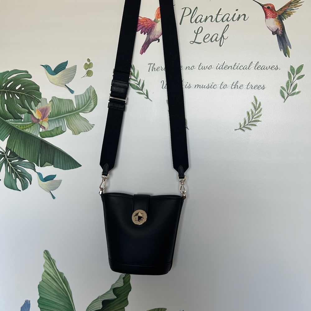 Kate Spade Black Bucket Crossbody Bag